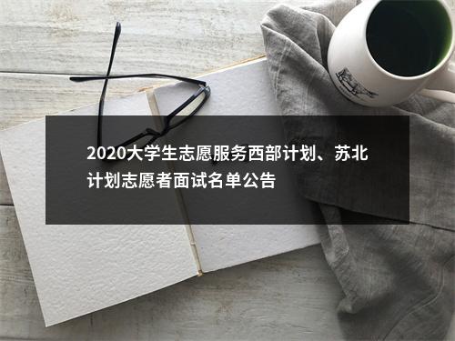 2020大学生志愿服务西部计划、苏北计划志愿者面试名单公告                进入阅读模式 图片
