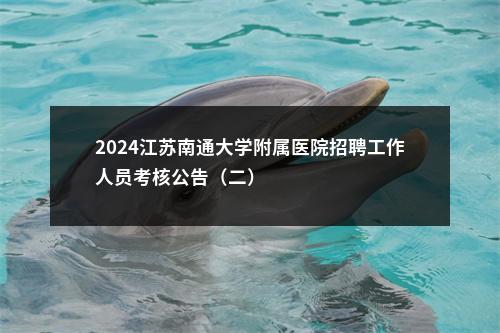 2024江苏南通大学附属医院招聘工作人员考核公告（二）                进入阅读模式 图片