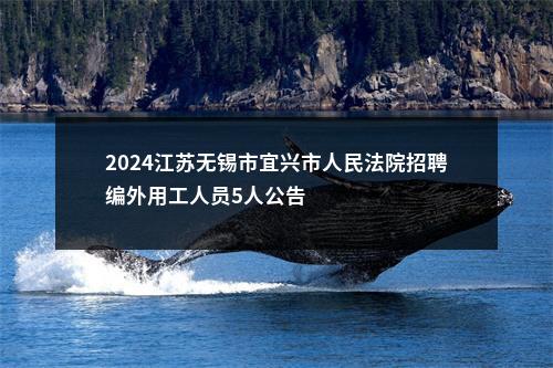 2024江苏无锡市宜兴市人民法院招聘编外用工人员5人公告                进入阅读模式 图片